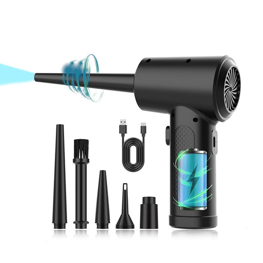 Portable Cordless High speed Electric Air Duster LED lighting Air Blower For Computer Keyboard Cleaning Tool