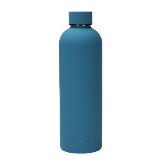 350/500/750 ml doppelwandige Edelstahl auslaufsichere Thermo-Vakuumflasche, isolierte Wasserflasche, Sportkaffee, gerader Körper 